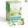 THE VEDAS Himalayan Jasmine Tea With Korean Pear | Caffeine free Herbal Tea | Biodegradable Cotton Teabags | 20 Tea Bags(Pack of 1)