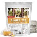 VIXI Flavored Ginger Black Tea Bag, Vietnam's Mountain Tea, 100 Counts, 100% Natural from Ancient Tee Tree, Black Tee Blend with Ginger for Hot and Cold Brew (Vietnamese Taste, 7.0 Oz)