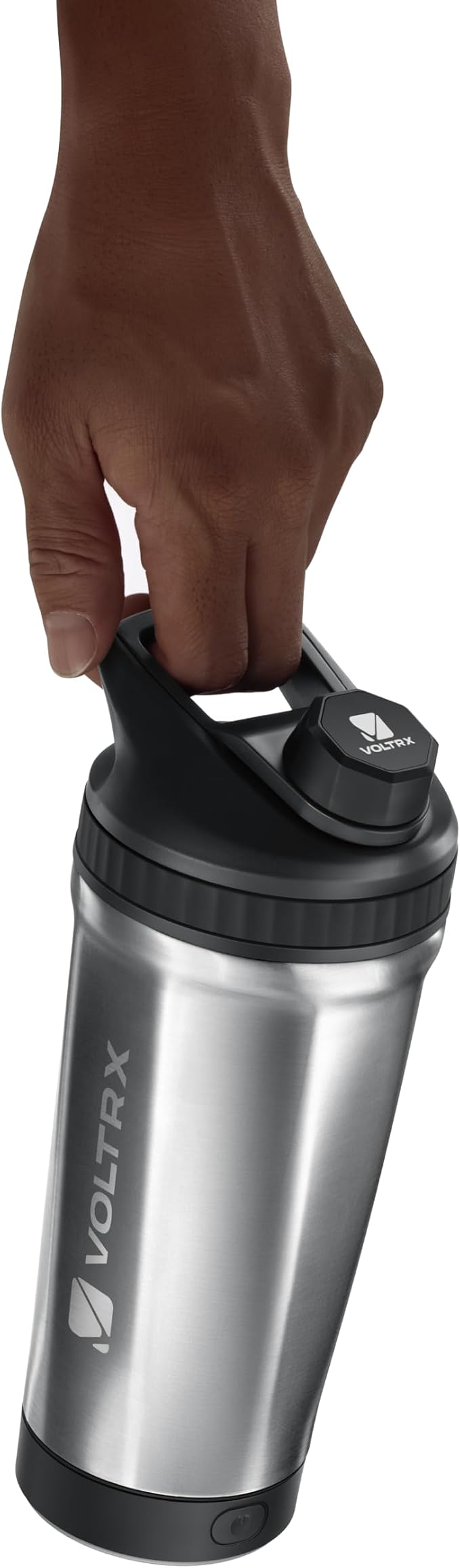 VOLTRX ChillMix Shaker Bottle Insulated Stainless Steel - USB C Rechargeable Electric Protein Shake Mixer, Shaker Cups for Protein Shakes and Meal Replacement, Dream Purple, 16 oz