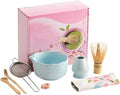 Matcha Whisk Set, 8 Pcs Matcha Set Includes Matcha Bowl, Matcha Whisk And Holder, Sifter, Bamboo Blender, Scoop, Scoop Rest And Tea Towel, Christmas Gifts For Tea Ceremony Lovers (blue)