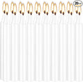 Set of 20 White Spell & Chime – Premium Mini Taper Candles for Rituals, Prayer, Birthdays, Meditation, Altar - 4 Inch Tall, Unscented (White)