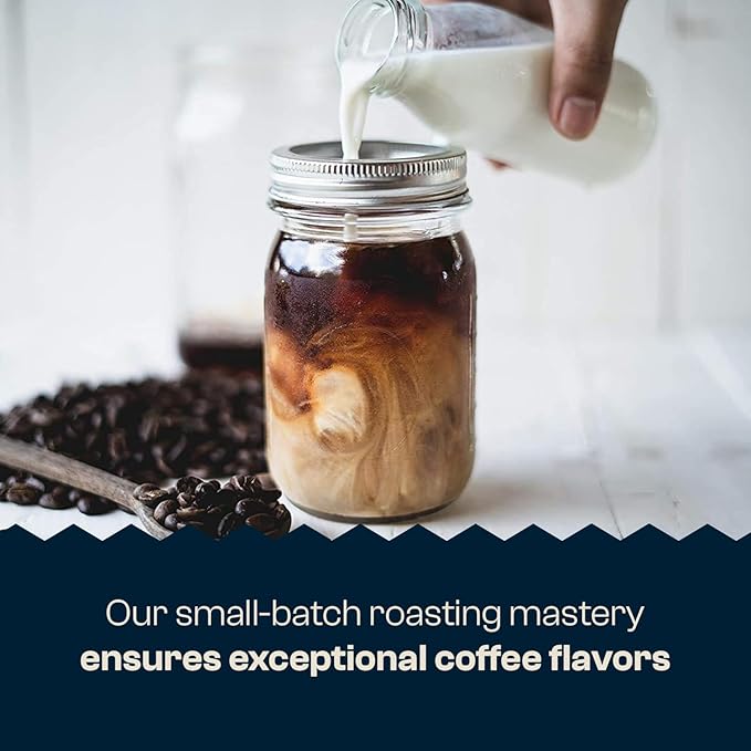 Peruvian Organic Cold Brew Coffee, Single Origin & Gourmet Beans, Tasting Notes Of Caramel With A Touch of Cherry & Orange, Medium Roast Coarse Whole Bean, 2 lb Coffee Bag