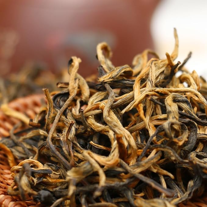 SANRAN Black Tea Loose Leaf, Yunnan Mi Ya Dianhong Cha, 6oz