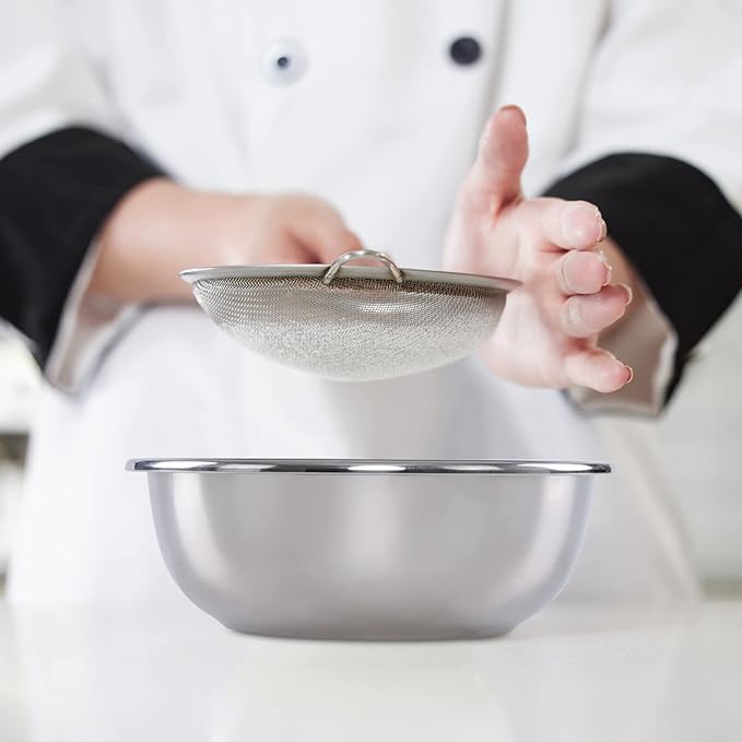 Stainless Steel Bowls Set of 4, Metal Mixing Bowls Set Prep Bowl