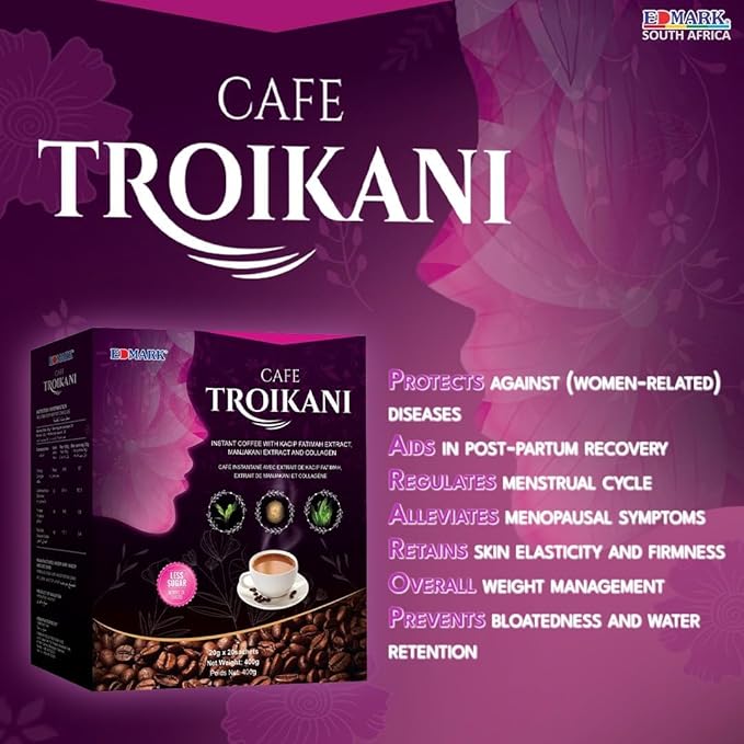 EDMARK Cafe Troikani Coffee Blend for Women - 15gx20 Sachets