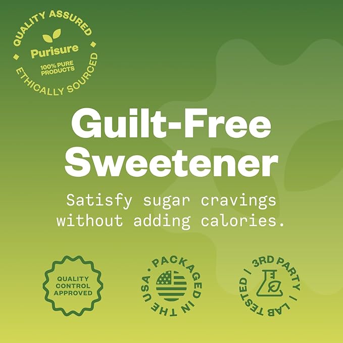 Organic Stevia Concentrated Powder, 125g, Organic Pure Stevia Powder, No Fillers, No Artificial Sweeteners, No Aftertaste, Zero Calorie Sweetener, Sugar Substitute, 4.4 oz, 846 Servings