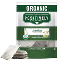 Organic Positively Tea Company, Jasmine Green Tea Bags, 100 Count, Eco-Friendly Tea Bags, Non-GMO