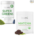 Teami Ultimate Wellness Bundle - Chocolate Matcha & Greens Superfood Powders for Energy, Digestive Health, and Bloat Relief