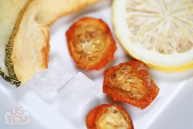 USTCM JoyFull Mixed Fruit Infusions Fruit Tea Single Pack All Natural Dried Fruits Mixed Flavors Make Perfect Tea! 15g (Lemon, Melon, Kumquat, Pack of 3)