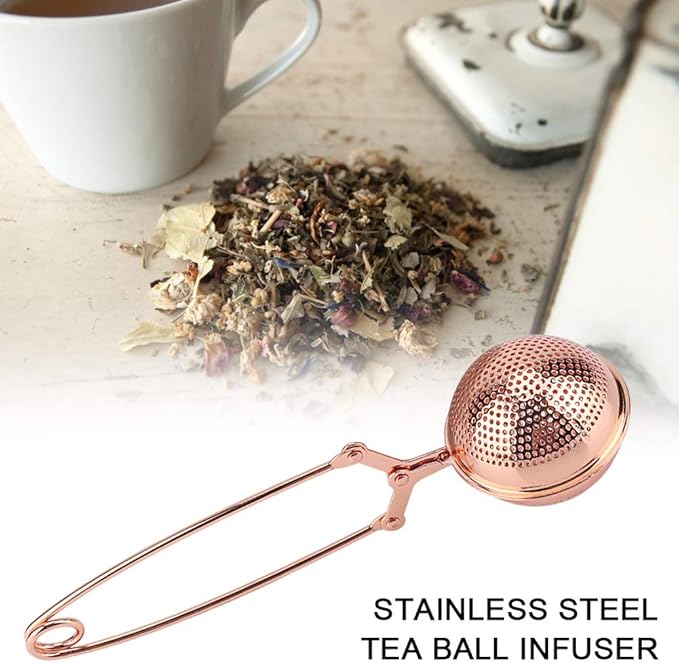 Stainless Steel LongHandle Tea Strainers Premium Tea Infuser Filter, Portable Tea Infuser Strainer Reusable Ball Shape Teapot Filter For Filter Tea, Coffee, Hot Brine Ingredi
