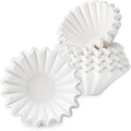 Segarty 150 Count Paper Basket Coffee Filters Disposable, 6.1in 1-2 Cup White Paper Filter, Ideal Pour Over Maker Basket Dripper Liners for Home, Office, Cafeteria Use, Suitable for Most Coffee Maker