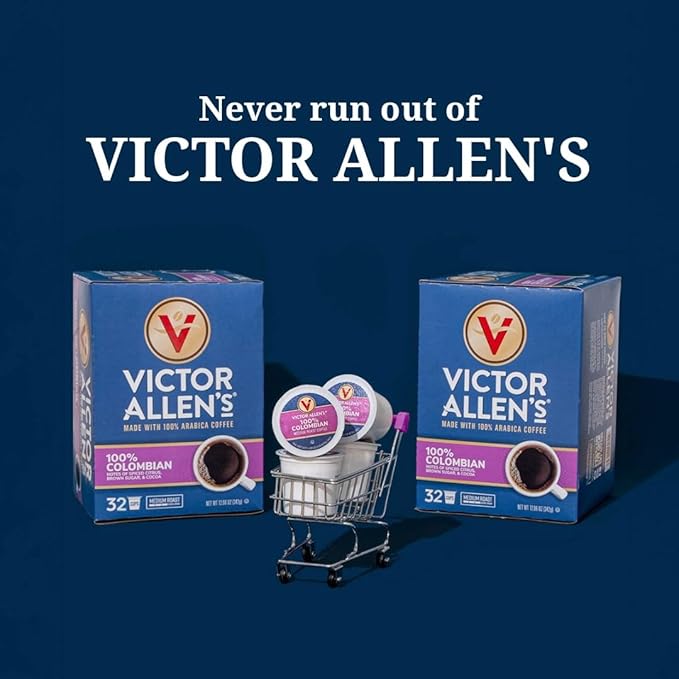 Victor Allen's Coffee 100% Colombian, Medium Roast, 42 Count, Single Serve Coffee Pods for Keurig K-Cup Brewers