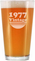 Vintage 1977 Pint Glass for Beer - 48th Birthday Gifts for Men or Women Turning 48 - Fun Bday Party Decor - 16 oz