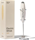 Morning Made | Electric Matcha Whisk | Alternative To Traditional Bamboo Whisk - Electric Frother With Protective Kitchen Counter Stand - Achieve Perfect, Creamy Matcha Froth