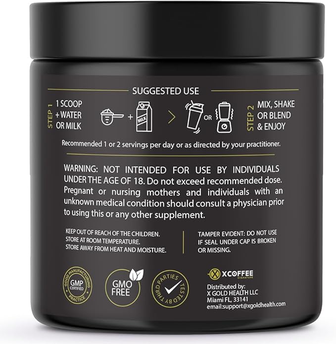 Black Maca Adaptogenic Coffee – Instant Arabica Medium Roast with | KSM-66 Ashwagandha | Ginseng | Natural Energy, Focus & Stamina Blend with Taurine, Rhodiola & Citicoline