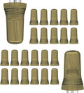 Esatto 24 Pieces Pour Spout Covers Champagne Liquor Bottle Toppers, Universal Bottle Pour Dispenser, Liquor Bottle Covers Bottle Cover Dust for Home Kitchen Tools Supplies (Champagne)