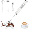 YooHooPo rechargeable milk frother hand held - 3-speed wireless electric whisk for coffee,milk,cream,usb charging