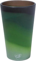 Silipint 16oz Silicone Pint Glass – Unbreakable BPA-Free Reusable Silicone Drinking Cup – Flexible Dishwasher Microwave & Freezer Safe – Stemless Glass for Water Coffee Smoothies (Evergreen)