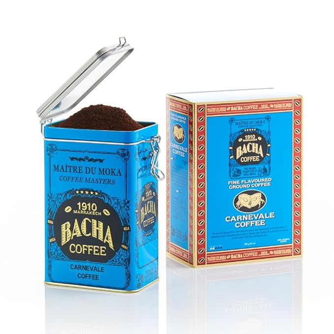 Bacha Coffee | Carnevale Fine Flavoured Coffee, Autograph Collection, 100% Arabica Specialty Coffee, Ground Beans, Medium Roast, 350g & 100% Natural Unbleached Wood Fibre Paper Filters, Small, Bundle