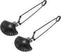 uxcell 2 Pcs Tea Infuser, Stainless Steel Loose Leaf Tea Infuser Filter, Long Handle Tea Steeper Strainers for Cup and Teapot for Tearoom Office Home, Shell Shaped Black