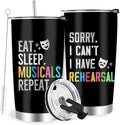 Theater Tumbler for Girls & Women, Broadway Theater Gifts, 20oz Travel Coffee Mug