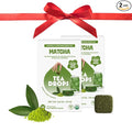 Tea Drops Lightly Sweetened Organic Tea Bulk Box | Matcha Green Tea | Iced or Hot Bagless Instant Tea Beverages Gift Set | Includes Premium Organic Japanese Matcha Powder | 10 Drops per Box