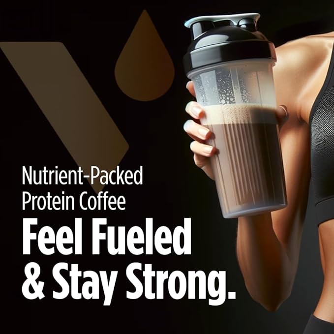 VitaCup Slim Protein Coffee Shake for Diet Support, Instant Coffee w/Whey Protein Powder, B Vitamins & Fiber, Dietitian Developed for Performance & Taste, Make as Iced or Shake, 3 Bags