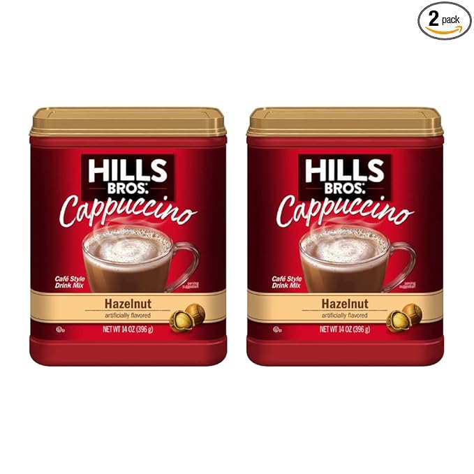 Hills Bros. Flavor Coffee (Hazelnut, 14 Ounce (Pack of 2)