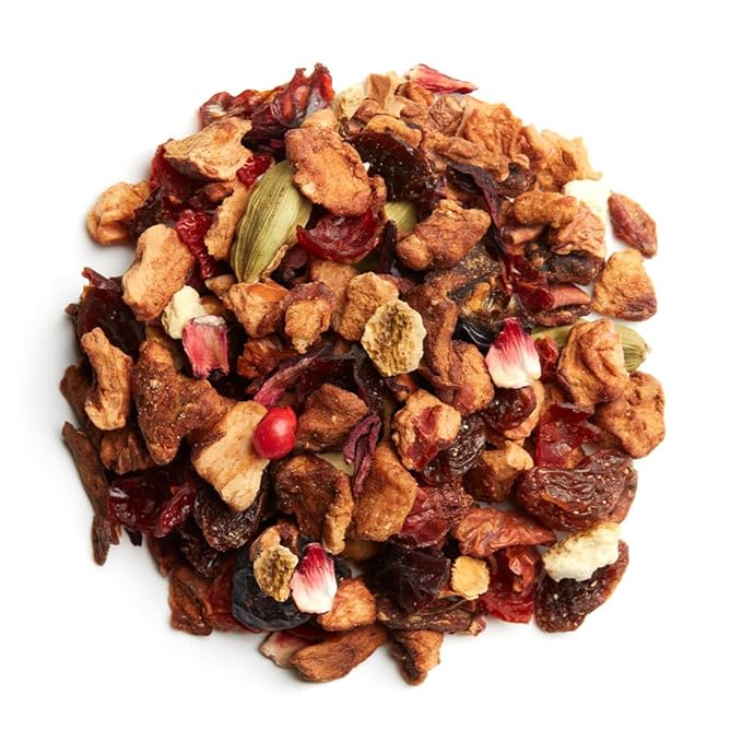 Palais des Thés - Caffeine-Free Tea - Holiday Collection | Organic N°25 Garden Herbal Blend with Fruits & Spices | Premium Loose Leaf Tea, Serves 20-25 Cups - 3.5oz Tin
