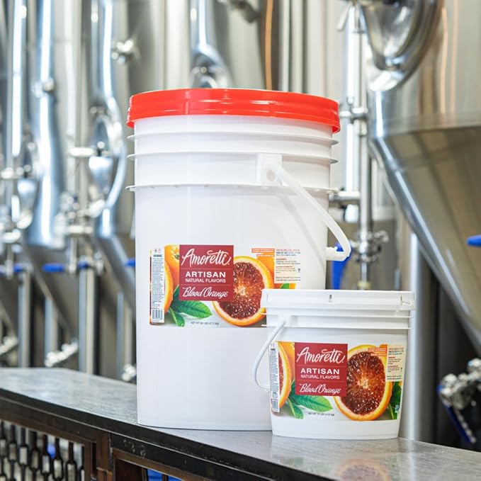 Amoretti - Natural Blood Orange Artisan Flavor Paste, 2.2 lbs, Perfect For Ice Cream, Beverages, Cakes, and more, Preservative Free, Vegan, Gluten Free, No Artificial Sweeteners, Highly Concentrated