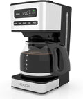 12-Cup Programmable Coffee Maker, Regular & Strong Brew Drip Coffee Machine, 1-4 Cup and Ice Coffee Setting, 24H Timer, Auto Shut-Off, Keep Warm, Pause & Serve, christmas gift