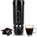 Portable Espresso Machine, Travel Espresso Maker, Car Coffee Maker Self-Heating with USB-C, Compatible with Ground Coffee & Capsules (NS＆DG) for RV, Hiking, Camping, Office