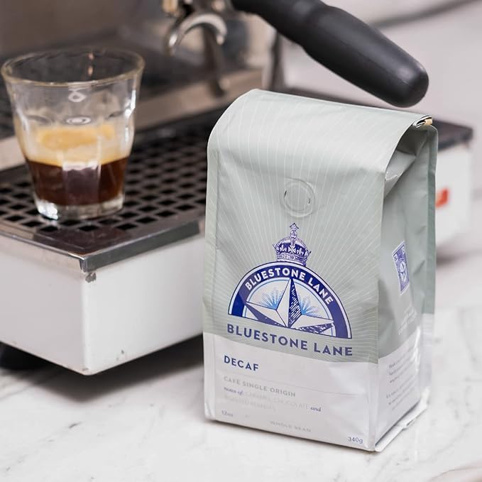 Bluestone Lane Bluestone Lane Ground Coffee, Decaf Colombian, Single Origin, Medium Roast, 12 Ounce Bag, Espresso & Brew Blend
