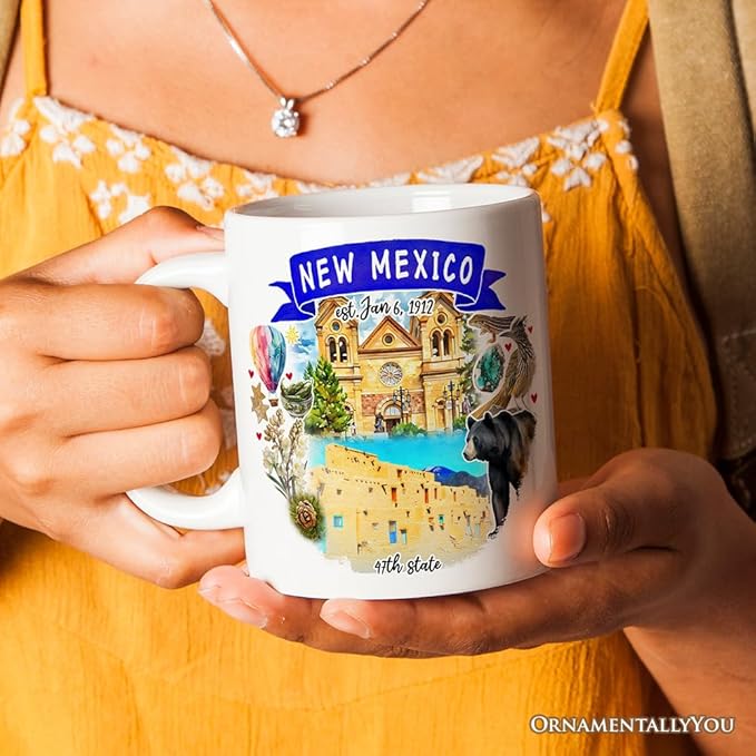 OrnamentallyYou Artistic New Mexico State Themes and Landmarks Mug