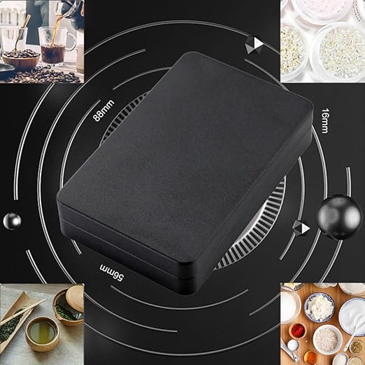 Digital Pocket Scales, Portable Precision Gram Scales, Mini Food Scale, Jewelry Scale, Kitchen Scale, with Backlit LCD, 7 Units and Tare Function, for Coffee, Tea, Gold, with Batter (1kg/0.01g)