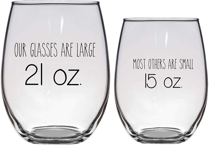Doodle Mom & Dad Glass Set - Premium 21oz Stemless Wine Glass - 16oz Pint Glass - Gift for Doodle Lovers