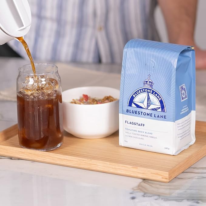 Bluestone Lane Coffee Beans, Flagstaff Signature, Medium Roast, Whole Bean, 12 Ounce Bag