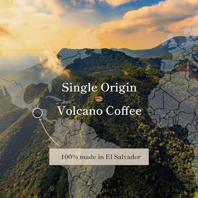 Bean of Fire El Salvador Gesha Natural Ground Coffee – Medium Roast, Single Origin Specialty, Chocolate & Lemon Cup (16 oz)