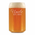 Uncle Est 2024 - Beer Can Pint Glass Gift for First Time Uncles - Decorative 16 Oz Glasses