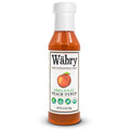 Wäbry Organic Peach Syrup – 14.9oz (420g), Natural Fruit Syrups for Drinks, Pancakes, Tea, Shaved Ice and Ice cream, Vegan, Non-GMO, Dye-Free Snow Cone Syrup – BPA-Free Plastic Bottle