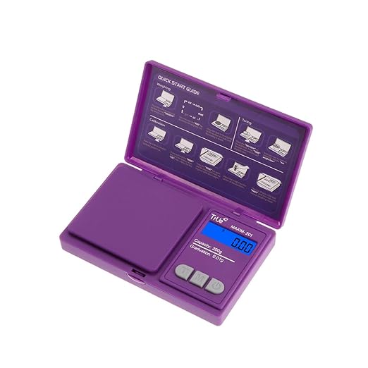 True 42 Maxim 201 Purple Special Edition 200gx0.01g Precision Gram Scale for Jewelry/Food/Medicine Paisley 200g 0.01g (Purple Grape)