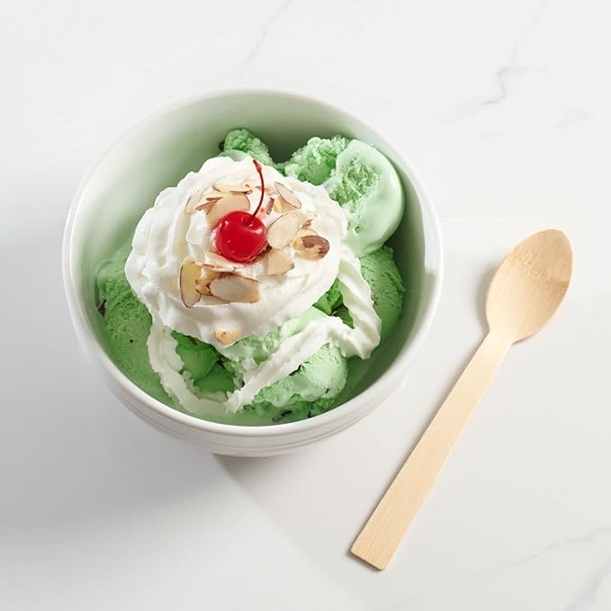 HAY! Bamboo Spoons | 250 ct Unwrapped Spoons | Biodegradable Utensils | Compostable & Plastic-Free | Heavy-duty Spoons | For To-Go Meals or Events | wooden Spoons