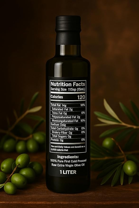 Extra Virgin Olive Oil – First Cold Pressed, Unfiltered – Single Origin Jordan Valley – 100% Pure & Natural – Premium High Polyphenol count. 750ML