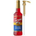 Torani Ruby Red Grapefruit Syrup for Drinks, Flavoring for Sodas and Cocktails, Pump Included, 25.4 Oz