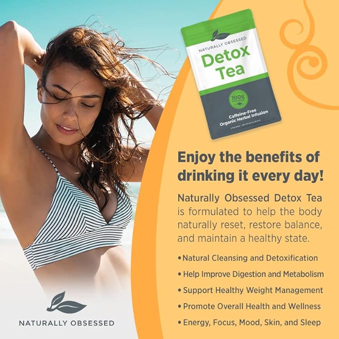 | Drink2shrink | Naturally Obsessed Detox Tea - Original blend - Support For Detox and Natural Cleansing - Filtered Tea Bags (24 Sachets = 48 Bags)