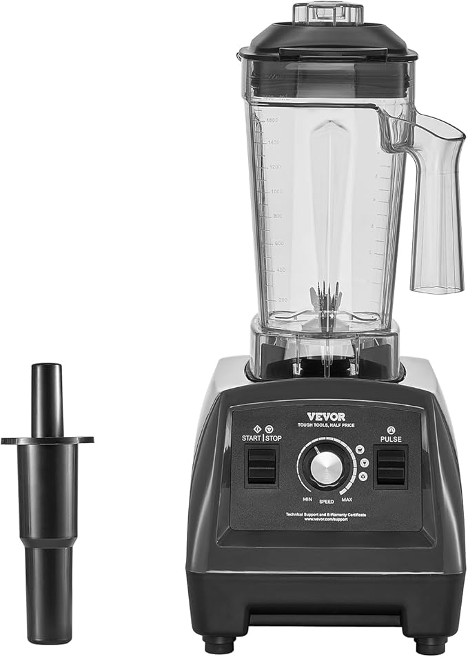 VEVOR Blender for Smoothies, 61 oz 1400W, Professional Blender with Powerful Motor, Multi-Functional Food Processing for Smoothie/Milkshake/Juice, Fits for Kitchen