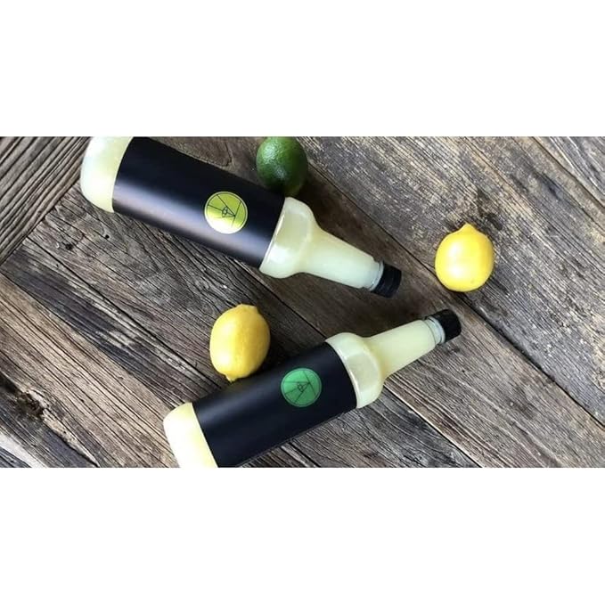 Twisted Alchemy Cold Pressed Fresh Juice For Craft Cocktails - Fresh, All Natural, Hand Squeezed Lime Juice Cocktail Mixer - (25 Oz Bottle, Pack Of 3) - Preservative Free, Non-GMO, 100% Pure -