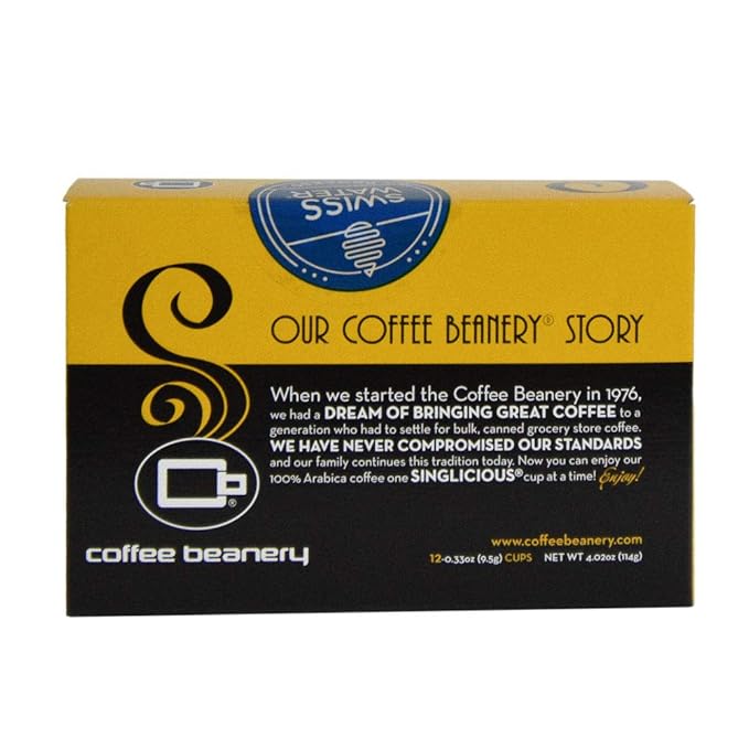 Caramel Vanilla Latte Decaf Coffee Pods by Coffee Beanery | 12ct Medium Roast Arbica Coffee