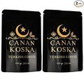 Canan Koska Turkish Coffee Medium Roast Ground Coffee 100% Arabica, Finely Ground for Rich Flavor and Smooth Texture, Ideal for Traditional Brewing in a Cezve - 3.5 Ounce (100g) - Pack Of 2