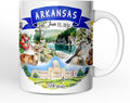 OrnamentallyYou Artistic Arkansas State Themes and Landmarks Mug